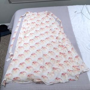 Lovers+Friends wrap maxi tie skirt